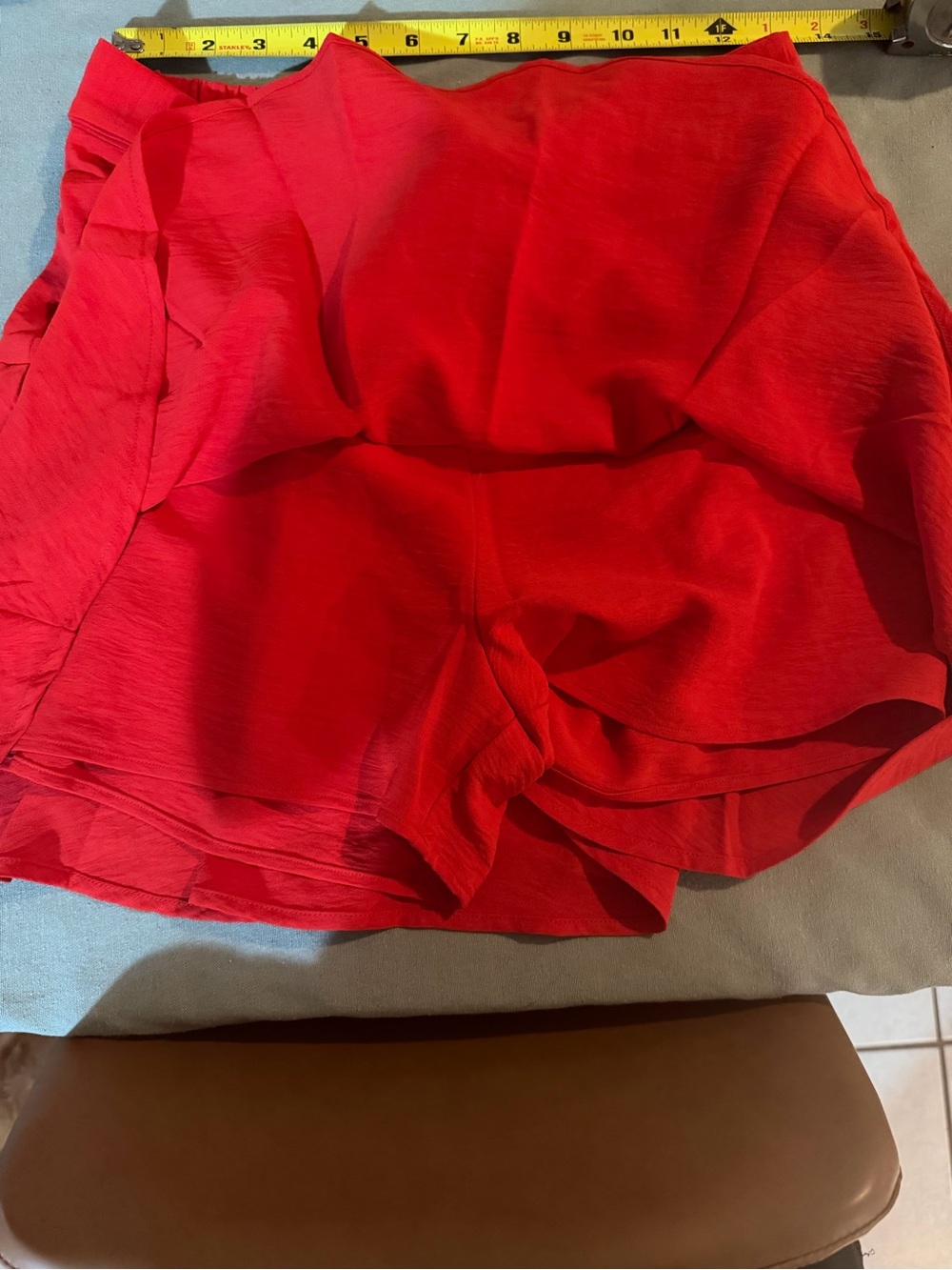 Soho Red Tie-Front Skort - Picture 5 of 6